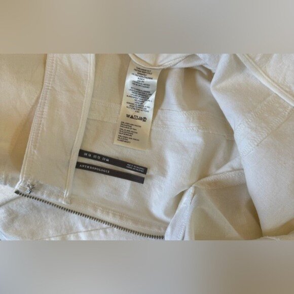 NWT Size 16 - Anthropologie Linen Extended Waist Pants (NWT US$ 138) - Picture 12 of 16